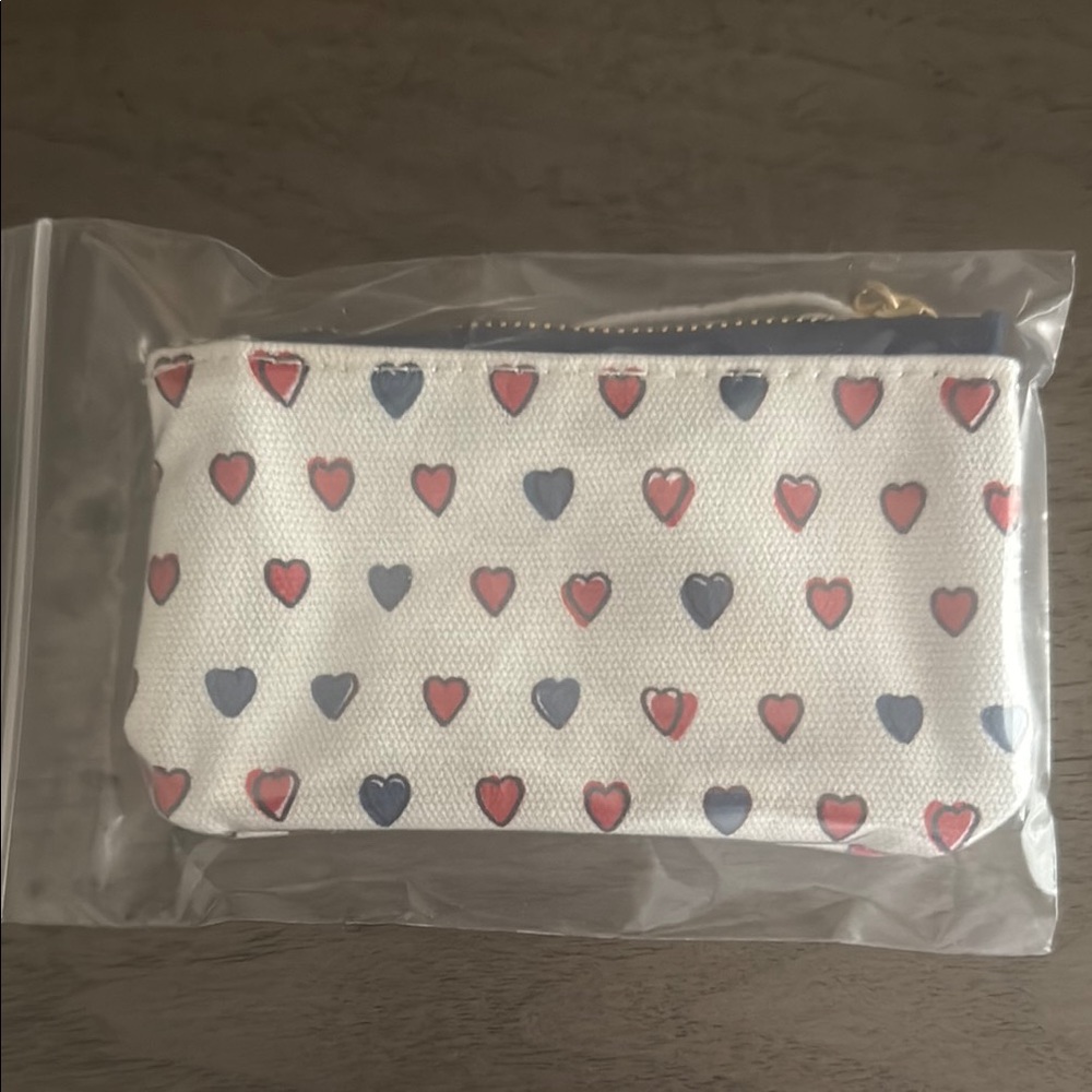 Roller rabbit hearts coin purse